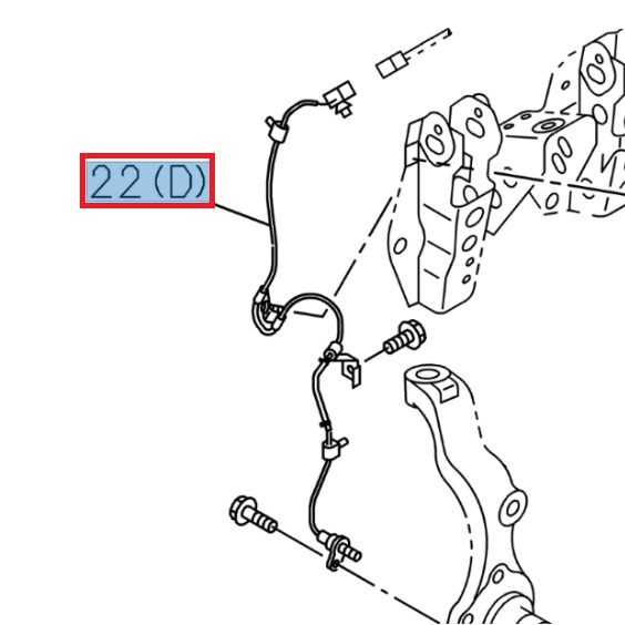 Capteur de vitesse, côté gauche - ISUZU PARTS