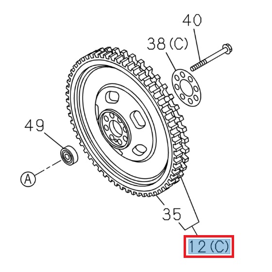 FLYWHEEL - ISUZU PARTS