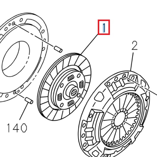 Clutch disc - ISUZU PARTS