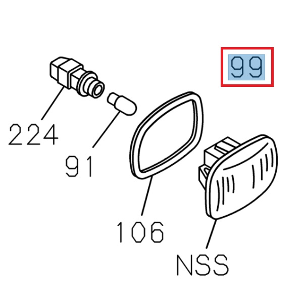 Clignotant latéral - ISUZU PARTS