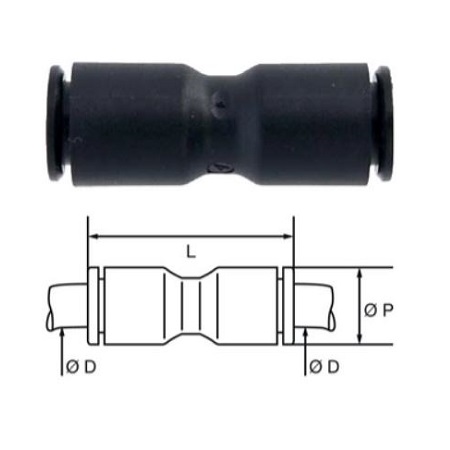 Raccord rapide droit plastique - FORCH