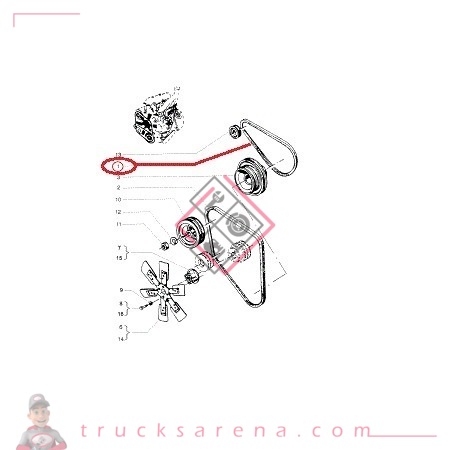 Courroie compresseur A31 - AVIA