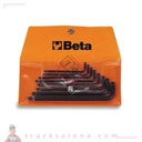 Jeu de 8 clés mâles Tamper Torx 97RTX/B8 - BETA TOOLS
