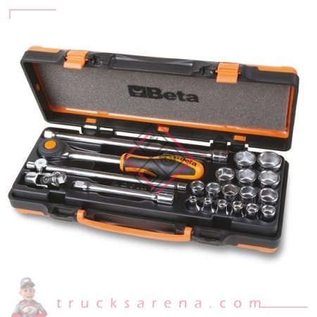 Coffret de douilles 3/8 avec cliquet rotatif 910A/C16HR - BETA TOOLS