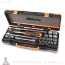 Coffret de douilles 3/8 avec cliquet rotatif 910A/C16HR - BETA TOOLS