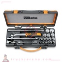 Coffret de douilles 3/8 avec cliquet simple 910A/C16 - BETA TOOLS