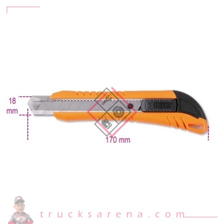 Cutter à lame sécable 18 mm et 3 lames 1771 - BETA TOOLS