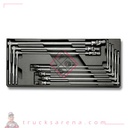 Composition clés à béquille Torx plateau rigide 8 pièces T64 - BETA TOOLS