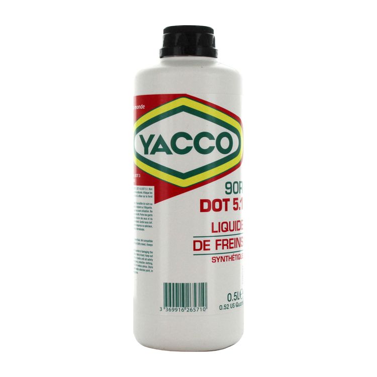 Bottle of 90R brake fluid DOT 5.1, 500 ml - YACCO