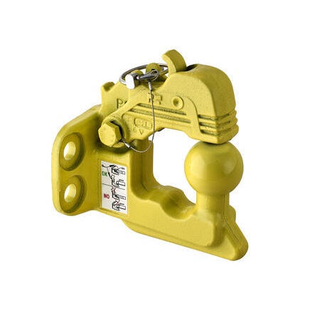Mixed ball tow hook 90 x 40, J508005028 - POMMIER