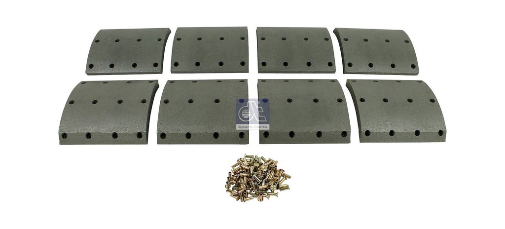 Kit de garnitures de frein à tambour SCANIA - DT SPARE PARTS