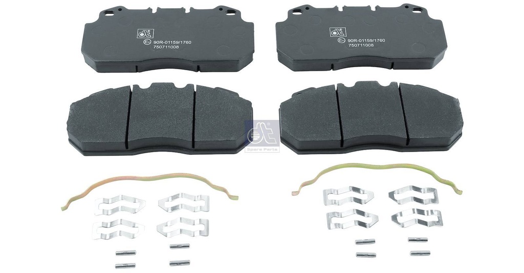 Kit de garnitures de disque de frein - DT SPARE PARTS