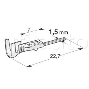 Cosse mâle 1,5 mm - ROBERT LYE