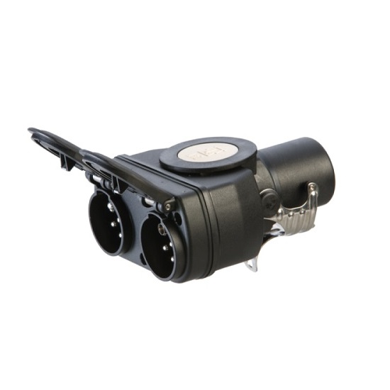 Short adapter with 15-pole socket plug - ERICH JAEGER
