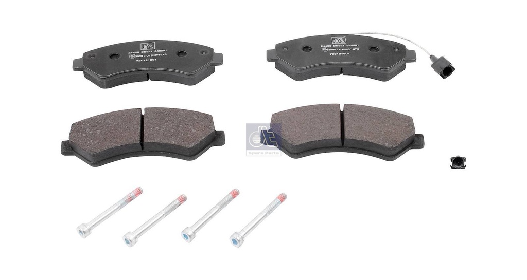 Kit de garnitures de disque de frein - DT SPARE PARTS