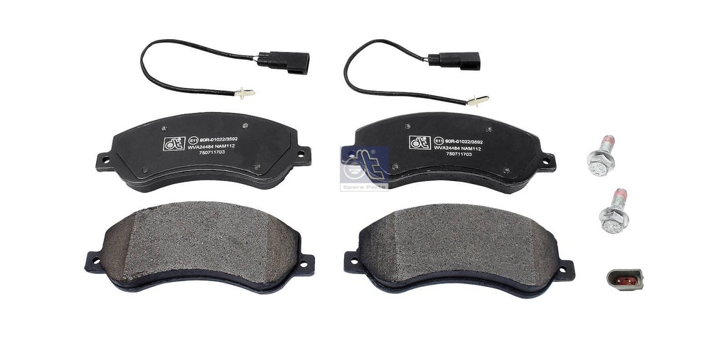 Kit de garnitures de disque de frein - DT SPARE PARTS