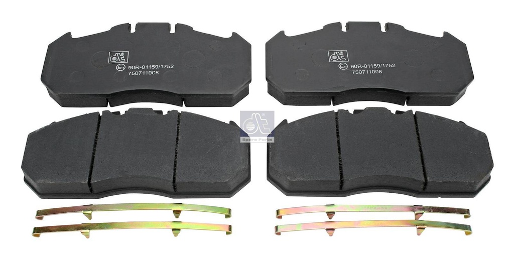 Kit de garnitures de disque de frein - DT SPARE PARTS
