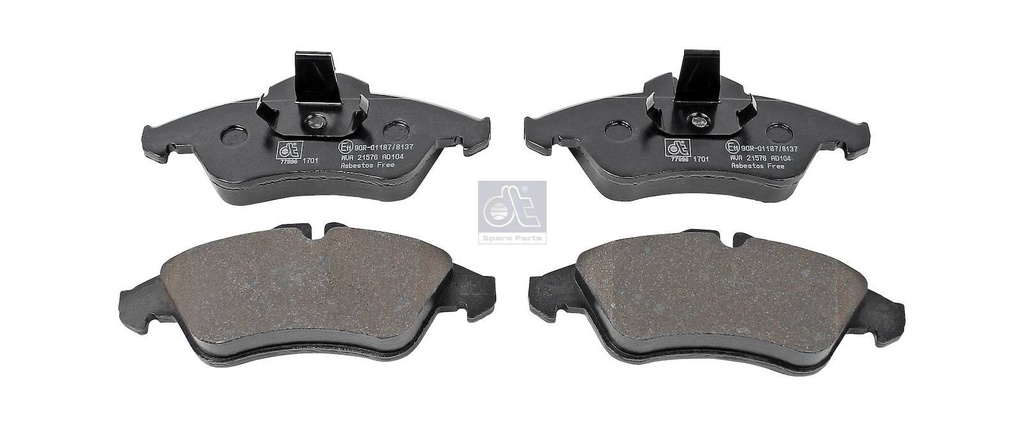 Kit de garnitures de disque de frein - DT SPARE PARTS
