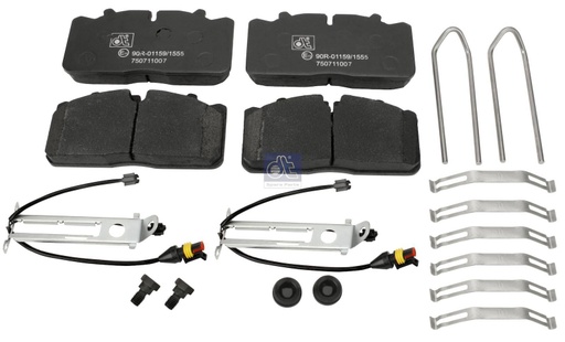 [DTS 5.92120] Kit de garnitures de disque de frein - DT SPARE PARTS