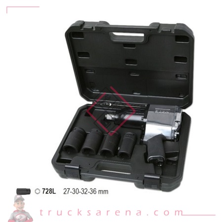 [BET 1928K4] Coffret clé à chocs réversible et quatre douilles à chocs longues - BETA TOOLS