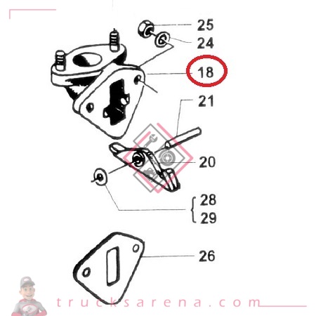 [AVI 360034520] Bride de pompe d’alimentation – AVIA
