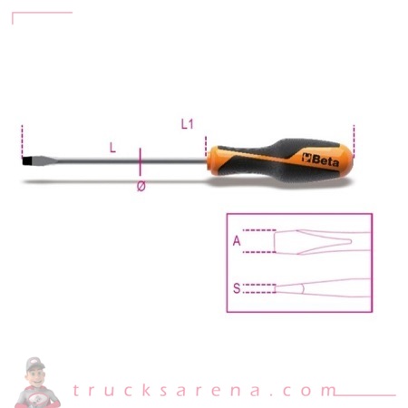 Tournevis pour vis à fente 1260 - BETA TOOLS