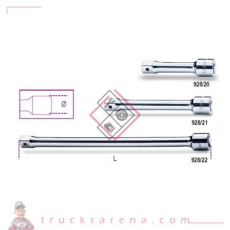 Rallonge carrés mâle et femelle 3/4" - BETA TOOLS 928/