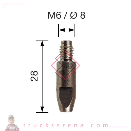 [FOR 5458 25 3 09] Tube contact CuCrZr SP25-36 - FORCH