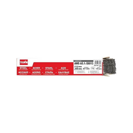 [SOD 04727] Électrodes rutiles, diamètre 3,2 mm, lot de 125 - SODISE