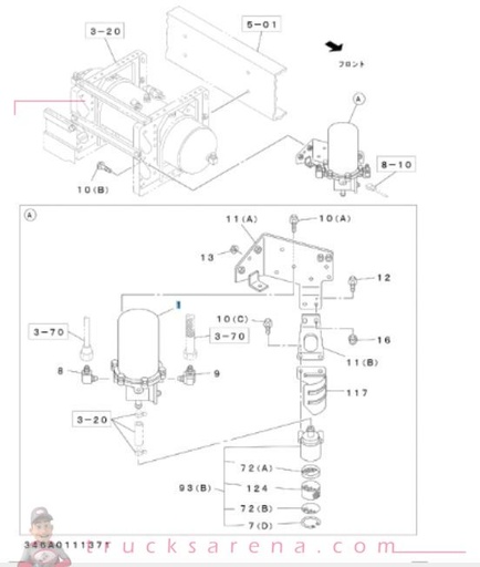 [ISU 8982533680] Dessiccateur d'air - ISUZU PARTS