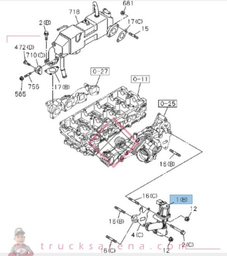 [ISU 8982382592] Valve EGR - ISUZU PARTS