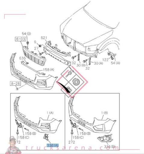 [ISU 8983951560] Enjoliveur d'antibrouillard - ISUZU