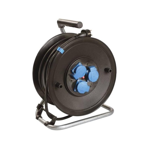 [SOD 01572] Enrouleur électrique 3 x 2,5, 3 prises, 25 mètres, 230 V - SODISE