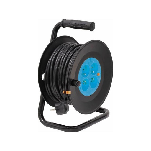 [SOD 01550] Enrouleur électrique 3 x 1,5, 4 prises, 25 mètres, 230 V - SODISE