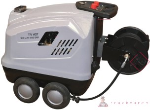 [SOD 50098] Nettoyeur eau chaude 380v 900l/h avec enrouleur et lance turbo - SODISE