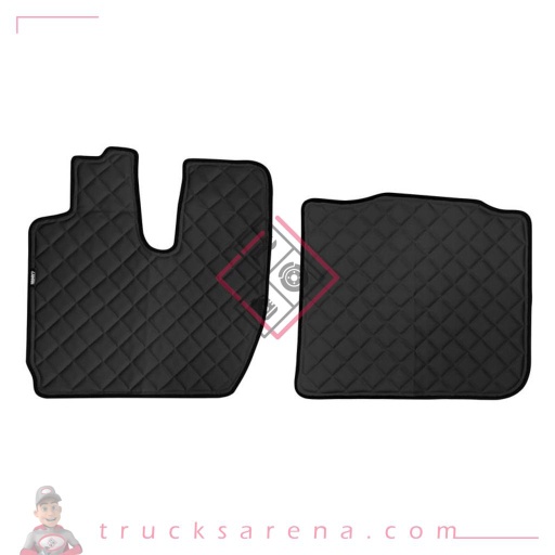 [LAM 8000692959015] 2 tapis en Skeentex - Noir - compatible pour Iveco S-Way (10/19>) - LAMPA