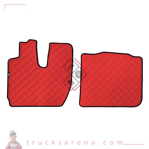 [LAM 8000692959022] 2 tapis en Skeentex - Rouge - compatible pour Iveco S-Way (10/19>) - LAMPA