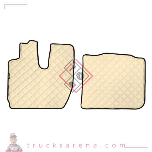 [LAM 8000692959039] 2 tapis en Skeentex - Crème - compatible pour Iveco S-Way (10/19>) - LAMPA
