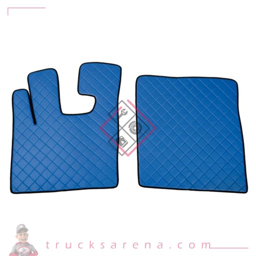 [LAM 8000692960981] 2 tapis en Skeentex - Bleu - compatible pour Daf XF 105 (02/04>12/14) automatic, manual, with Webasto, without Webasto - LAMPA