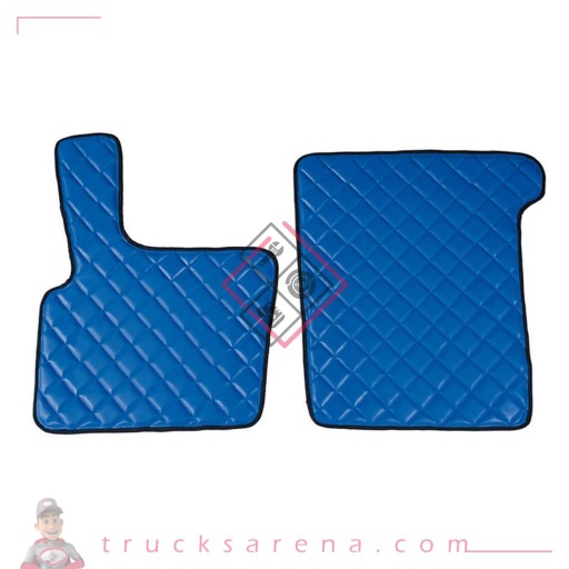 [LAM 8000692961049] 2 tapis en Skeentex - Bleu - compatible pour Daf XF 95 (11/01>12/07) automatic, manual - LAMPA