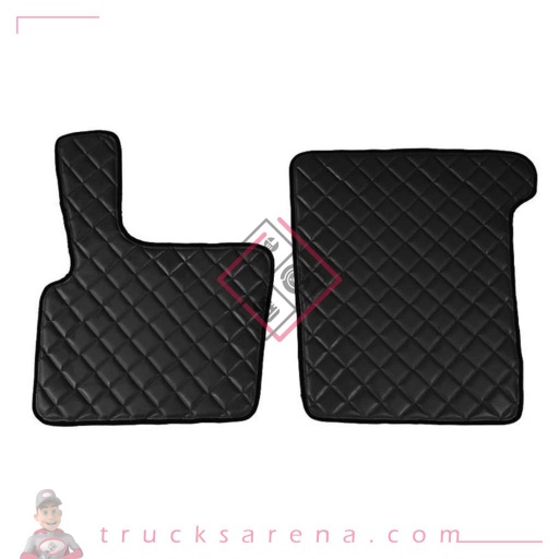 [LAM 8000692961056] 2 tapis en Skeentex - Noir - compatible pour Daf XF 95 (11/01>12/07) automatic, manual - LAMPA