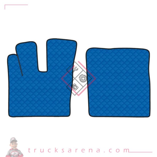 [LAM 8000692961100] 2 tapis en Skeentex - Bleu - compatible pour Daf XF 106 (10/12>05/21) automatic, manual, with Webasto, without Webasto - LAMPA