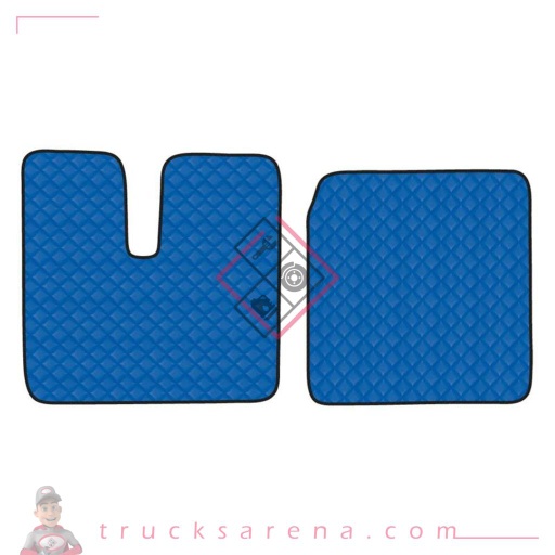 [LAM 8000692961223] 2 tapis en Skeentex - Bleu - compatible pour Man TGA (03/99>05/10) wide cab - LAMPA
