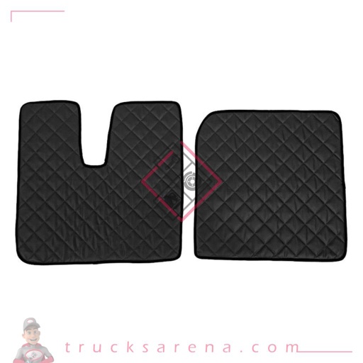 [LAM 8000692961292] 2 tapis en Skeentex - Noir - compatible pour Man TGX (09/12>12/16) automatic, manual, 1 drawer, 2 drawers - Man TGX (09/07>08/12) automatic, manual, 1 drawer, 2 drawers - LAMPA
