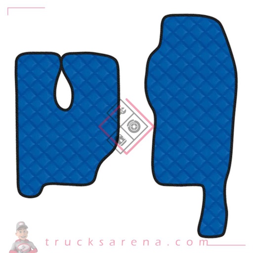 [LAM 8000692961469] 2 tapis en Skeentex - Bleu - compatible pour Mercedes Actros MP3 (06/08>12/13) high tunnel - LAMPA