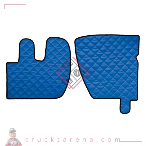 [LAM 8000692961520] 2 tapis en Skeentex - Bleu - compatible pour Renault Premium 2 (09/05>12/13) - LAMPA