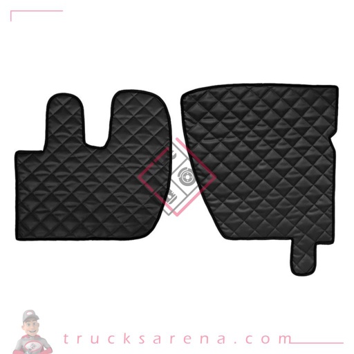 [LAM 8000692961537] 2 tapis en Skeentex - Noir - compatible pour Renault Premium 2 (09/05>12/13) - LAMPA