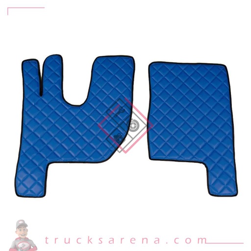 [LAM 8000692961582] 2 tapis en Skeentex - Bleu - compatible pour Renault T (06/13>) Night and Sleeper cab - LAMPA