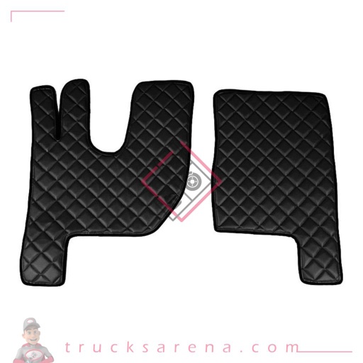 [LAM 8000692961599] 2 tapis en Skeentex - Noir - compatible pour Renault T (06/13>) Night and Sleeper cab - LAMPA