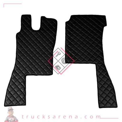 [LAM 8000692961650] 2 tapis en Skeentex - Noir - compatible pour Scania L Serie 4 (02/95>09/04) - LAMPA